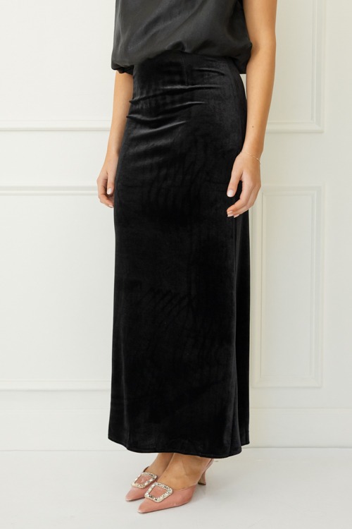 Velvet Pull-On Maxi Skirt, Black - 1107-135.jpg