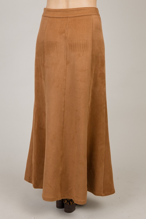 Suede Maxi Skirt, Camel - 1107-147.jpg