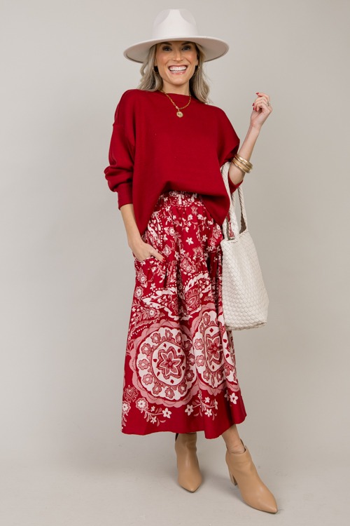 Wine Medallion Skirt