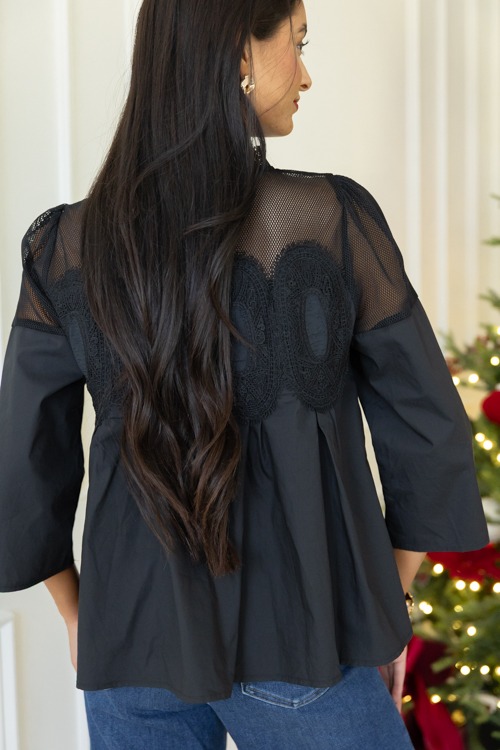Lace Mesh Panel Top, Black - 1107-368.jpg