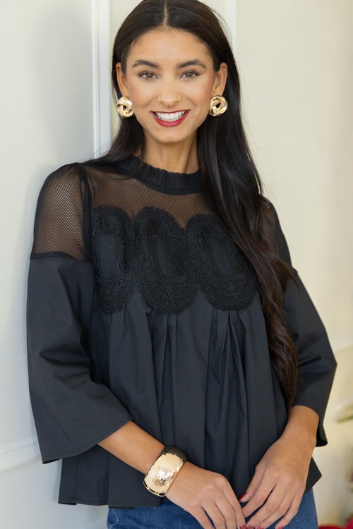Lace Mesh Panel Top, Black - 1107-371.jpg