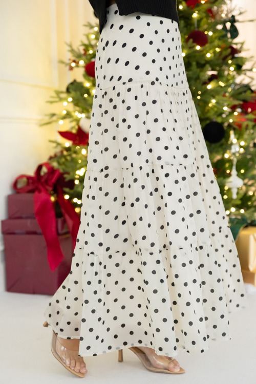 Tiered Dots Maxi Skirt, Ivory Black - 1107-397h.jpg