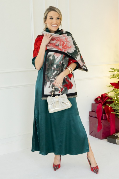 Vintage Floral Scarf, Red Roses - 1107-409.jpg