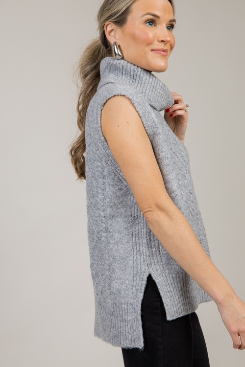 Turtleneck Sweater Vest, Grey - 1107-84h.jpg