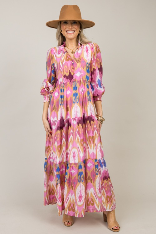 Ikat Print Maxi