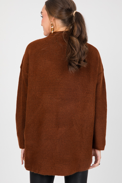 Travis Tunic Sweater, Brown
