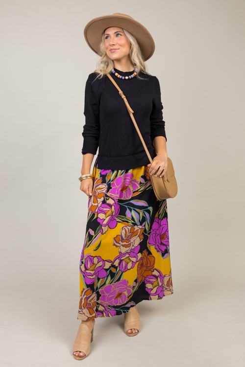 Layered Look Floral Maxi, Black - 1108-83.jpg