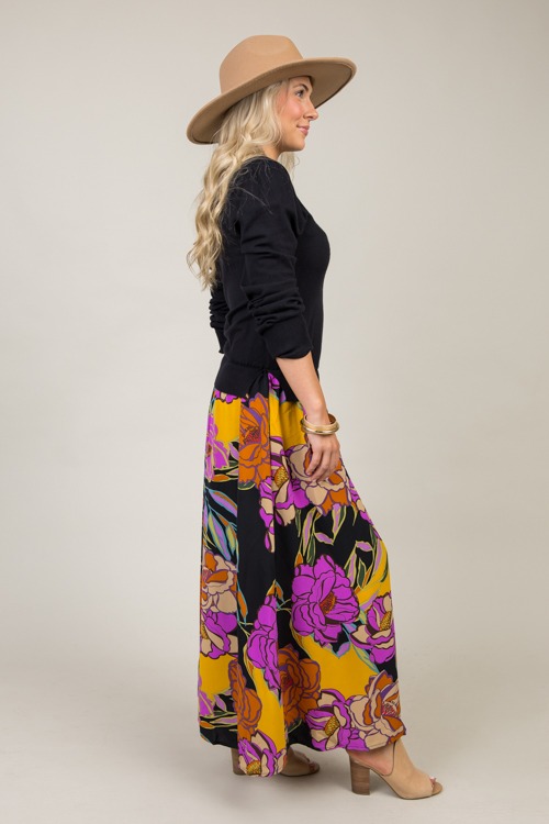 Layered Look Floral Maxi, Black - 1108-84.jpg