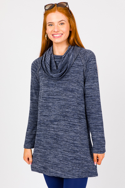 Channing Cowl Neck, Navy