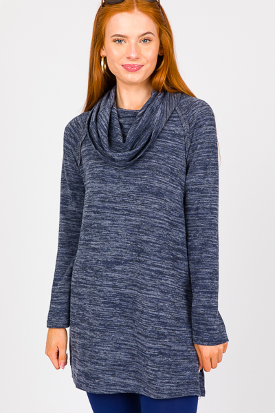 Channing Cowl Neck, Navy
