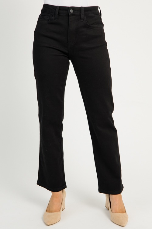 Victoria Straight Jeans, Black