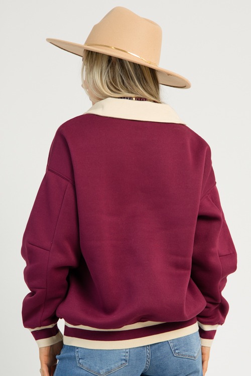 Stripe Band Pullover, Wine - 1110-109.jpg