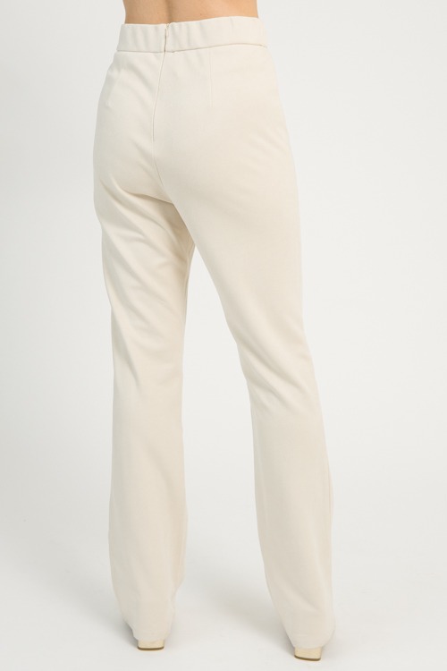 Twill Straight Leg Pants, Ecru - 1110-118h.jpg
