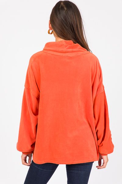Cozy Up Soft Pullover, Rust