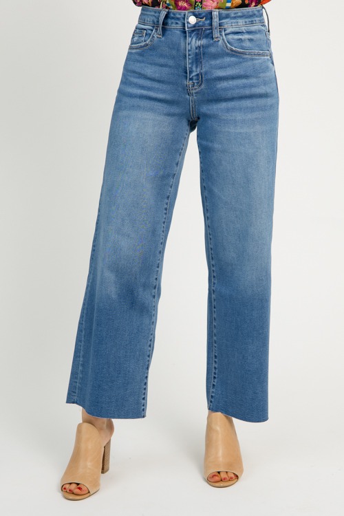 Leah Crop Wide Leg Jeans