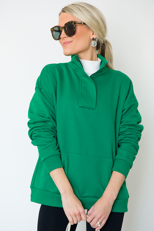 Liza Half Zip, Green