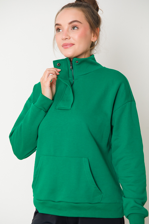 Liza Half Zip, Green