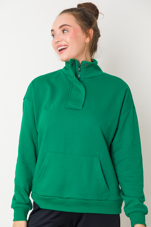 Liza Half Zip, Green