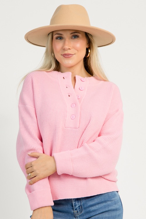Classic Button Sweater, Pink - 1110-70.jpg