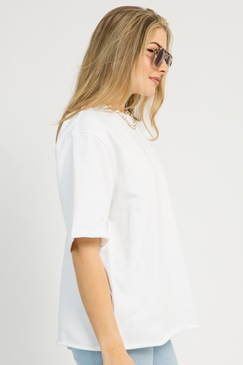 Raw Edge Relaxed Tee, White - 1110-82.jpg