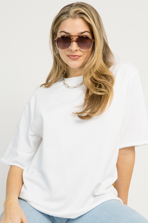 Raw Edge Relaxed Tee, White - 1110-84.jpg