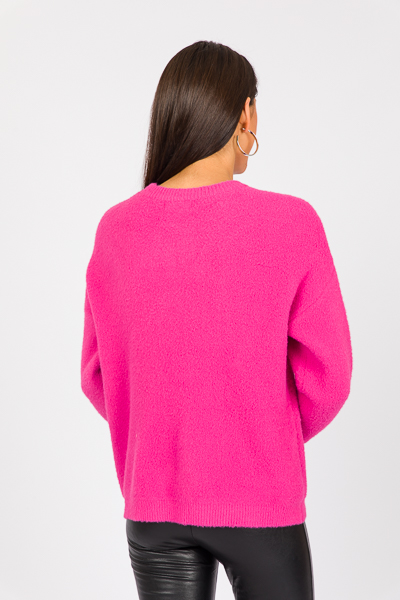 Vote Casted Sweater, Hot Pink