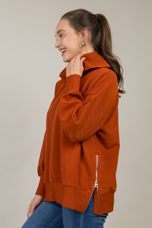 Can't Resist Zip Tunic, Rust - 1111-19h.jpg