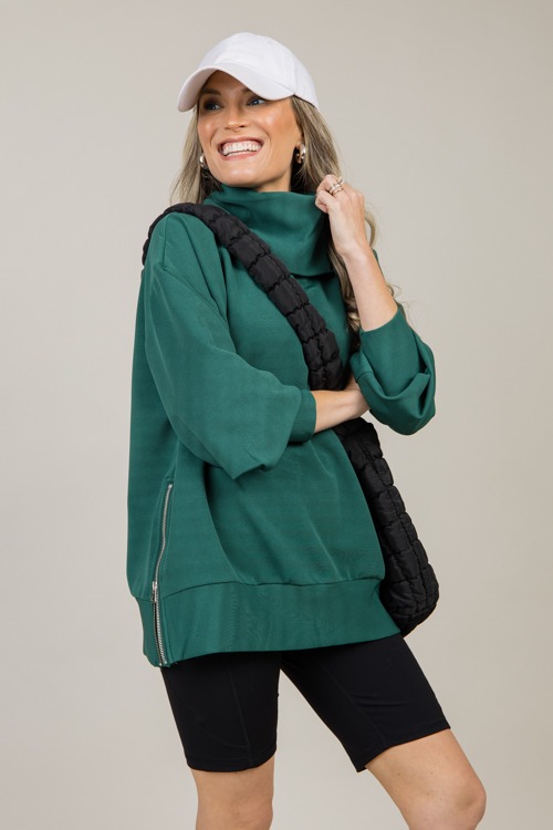 Can't Resist Zip Tunic, Forest