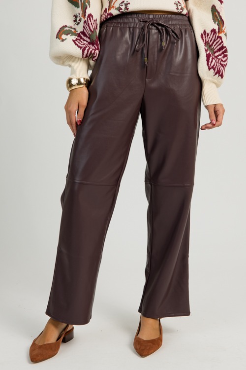 Pull-On Leather Pants, Maroon - 1112-107.jpg