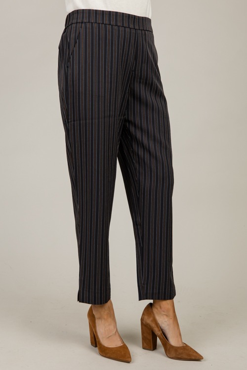 Pinstripe Pull-On Pants, Black - 1112-107p.jpg