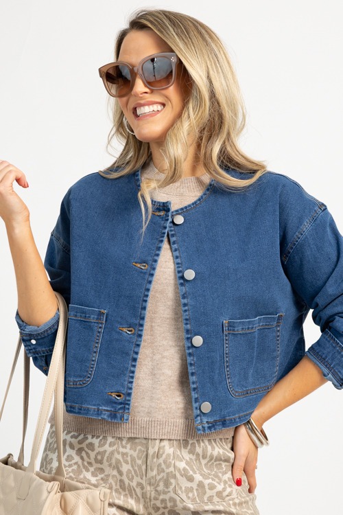 Denim Patch Pocket Jacket