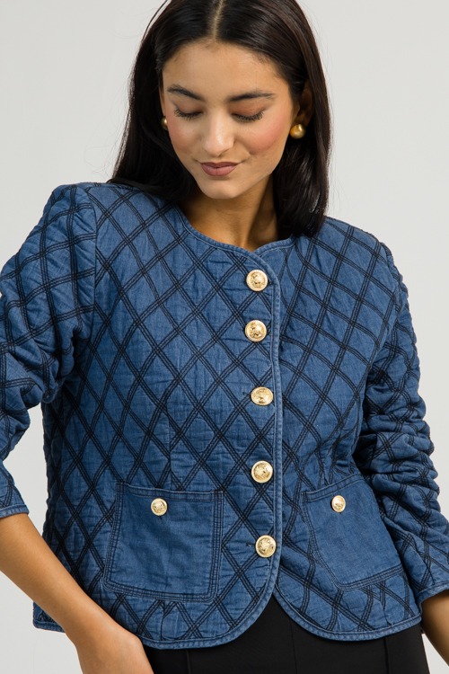 Chic Quilted Jacket, Denim Blue - 1112-205.jpg
