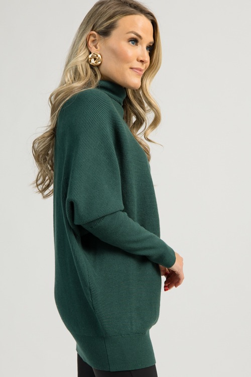 Dolman Mock Sweater, Hunter Green - 1112-40.jpg