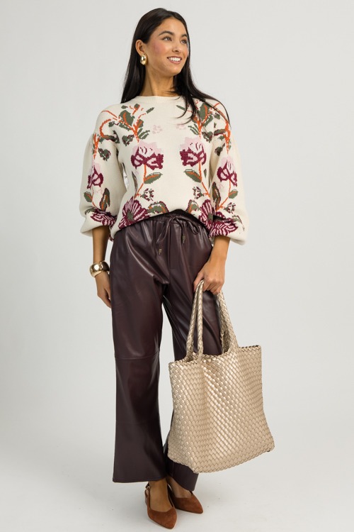 Floral Printed Sweater, Cream - 1112-64.jpg