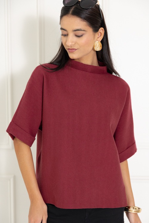 Effortlessly Chic Sweater, Burgundy - 1113-104.jpg