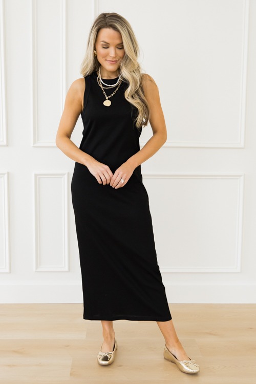 Gianna Rib Midi, Black