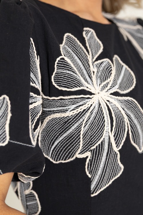 Embroidered Flowers Midi, Black - 1113-2.jpg