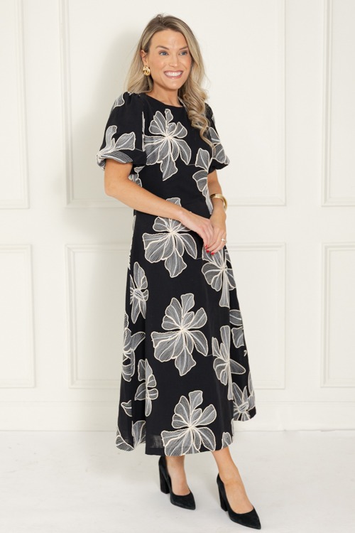 Embroidered Flowers Midi, Black - 1113-5.jpg