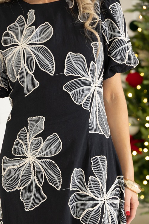Embroidered Flowers Midi, Black - 1113-7.jpg