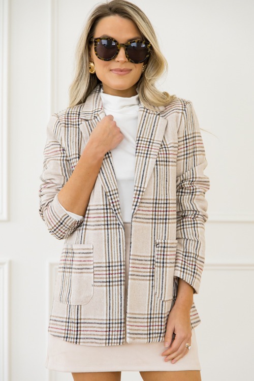 Bynes Plaid Blazer