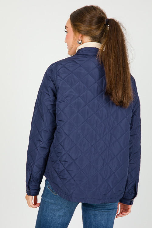 Quilted Jacket, Navy