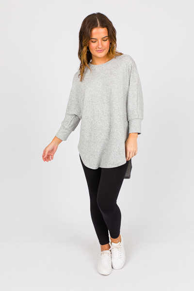 Wendy Knit Tunic, Gray