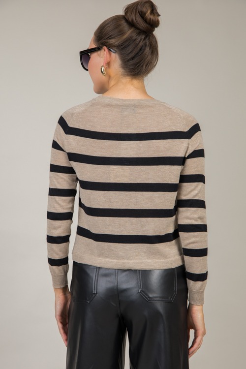 Striped Sweater, Coffee/Black - 1114-61h.jpg