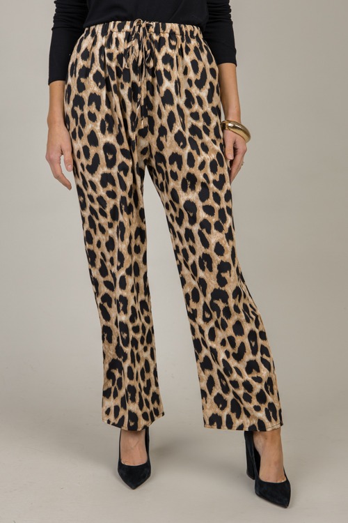 Leopard Pull-on Pants