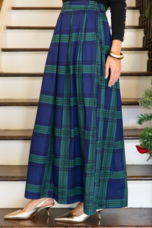 Harris Plaid Maxi Skirt, Navy G - 1115-112h.jpg