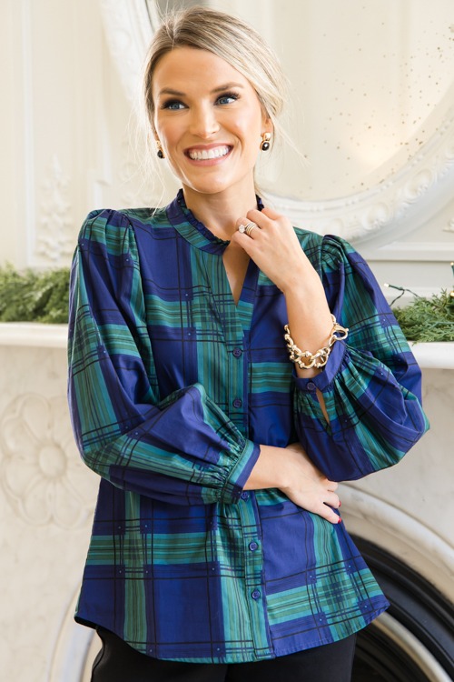 Harris Plaid Top, Navy Green - 1115-131.jpg