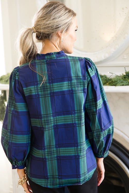 Harris Plaid Top, Navy Green - 1115-134.jpg