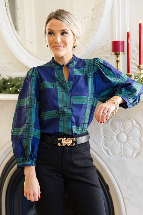 Harris Plaid Top, Navy Green - 1115-135.jpg