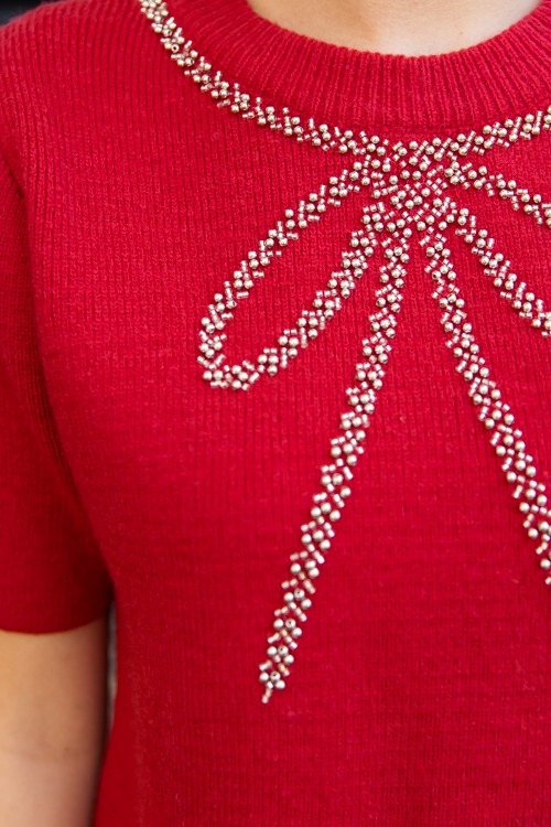 Beaded Bow Sweater, Red - 1115-145.jpg