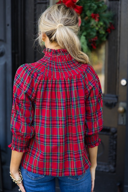 Jace Plaid Smock Top, Red - 1115-46.jpg